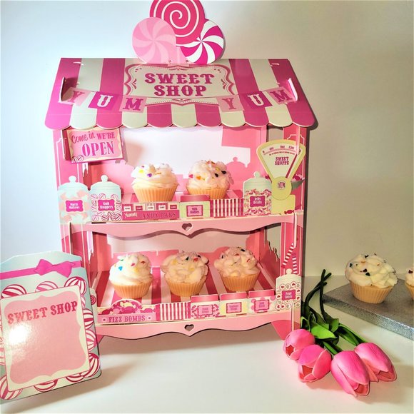 Warm Vanilla Butter Cream Cupcake Birthday Confetti Hearts Scented Soy Wax Melts - Picture 3 of 14